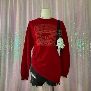 Letchworth Park Bright Red Long Sleeve Souvenir Tee Shirt (M) ★彡